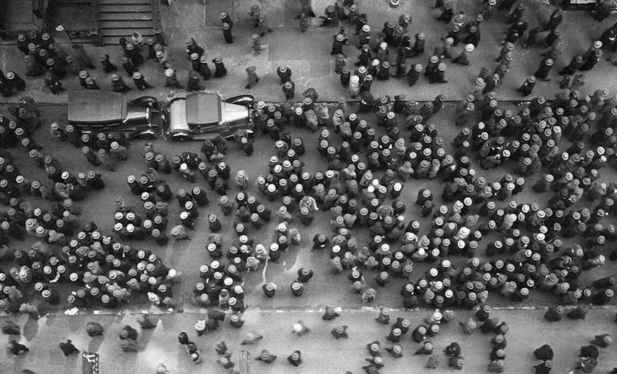 rare historical photo of a new york street