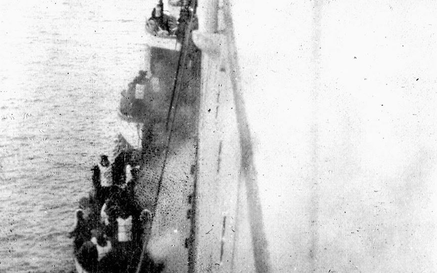 rare historical photo of titanic survivors
